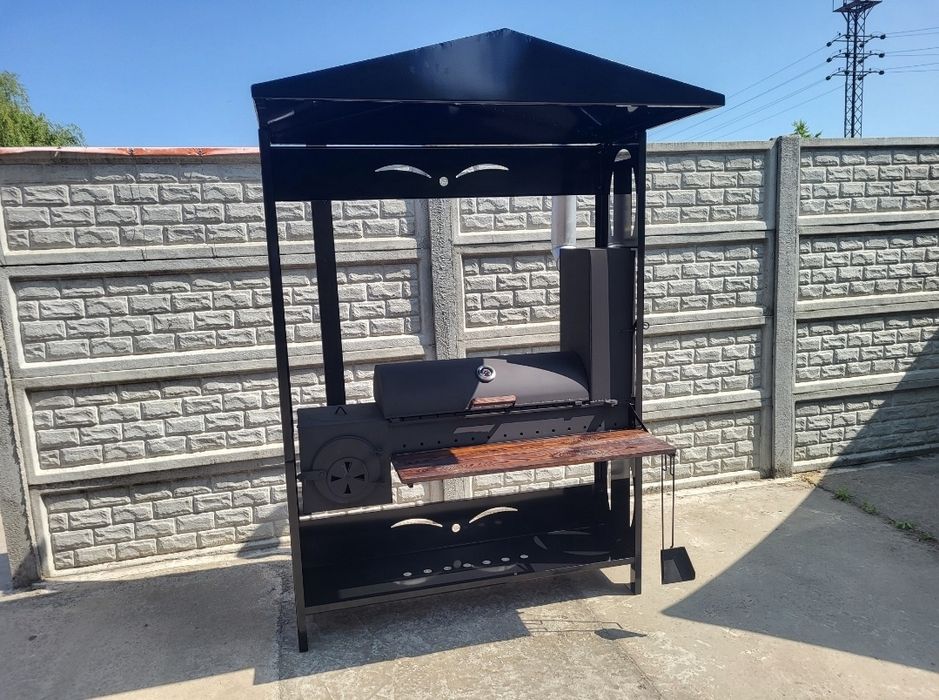 4мм! От Завода! Мангал Коптильня с Крышей и Печкой под Казан