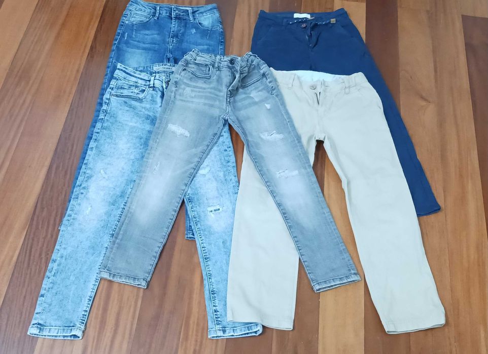 5 Calças para criança - 7/8 anos