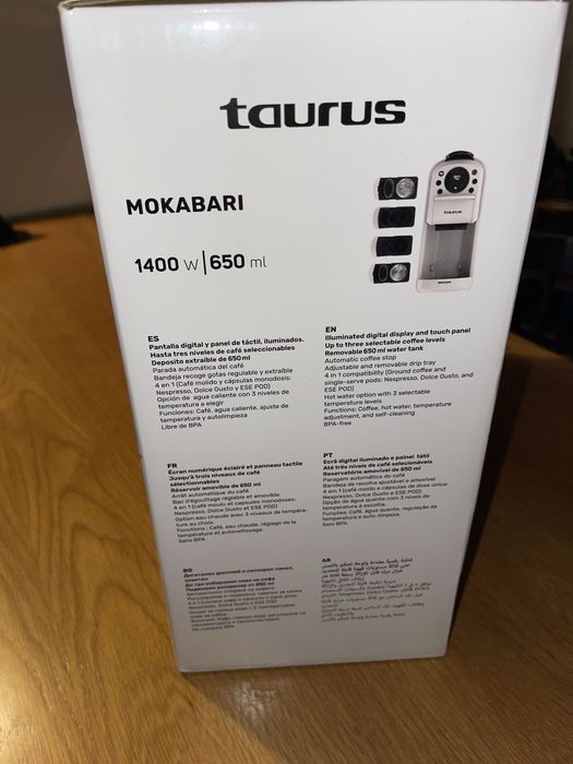 Máq. Café Taurus Moka Bari