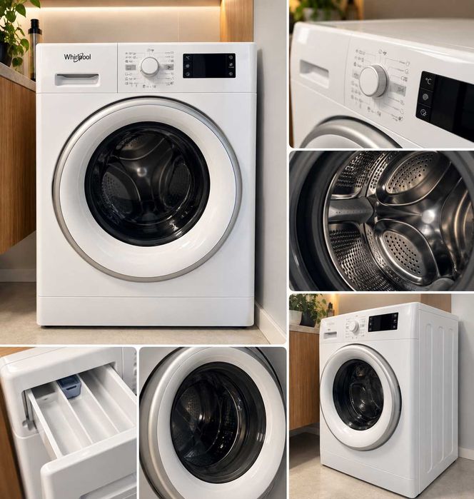 Pralko-suszarka Whirlpool 9/6 kg – 6th Sense, Steam, Inverter