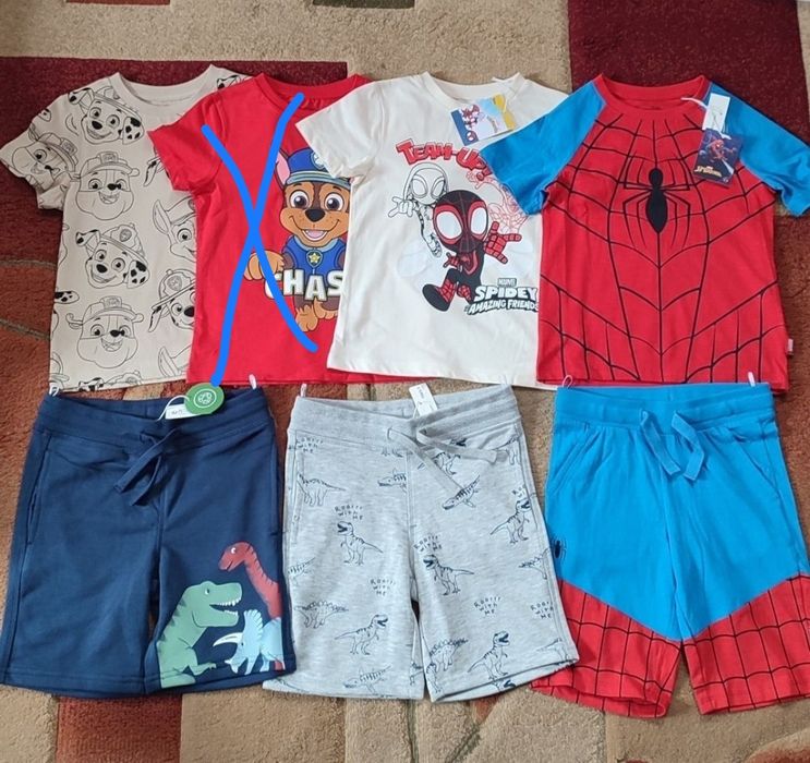 Дитячий літній костюм Marvell Spiderman шорти и футболка  CA,104р,Щеня
