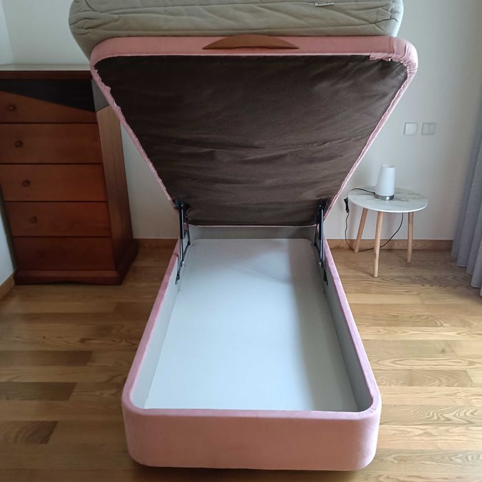 CAMA SOMMIER solteiro com arrumação