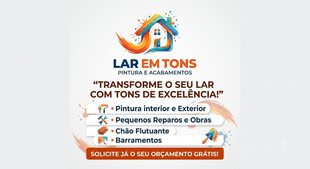 Lar em Tons / Serviços pintura e trolha