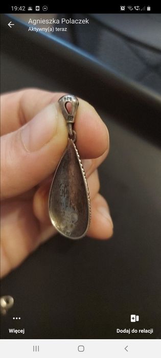 Stara biżuteria  zestaw srebrnej biżuterii