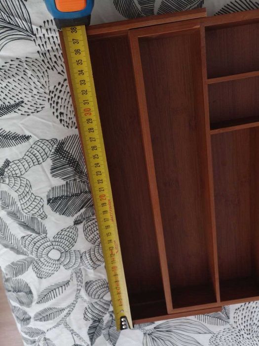 Bandeja para talheres extensível bambu