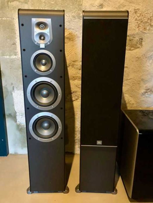 5 colunas JBL Seria ES  + receptor Yamaha RX  - como novo