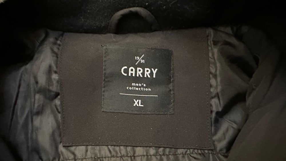 Kurtka Carry męska zimowa czarna ciepła XL