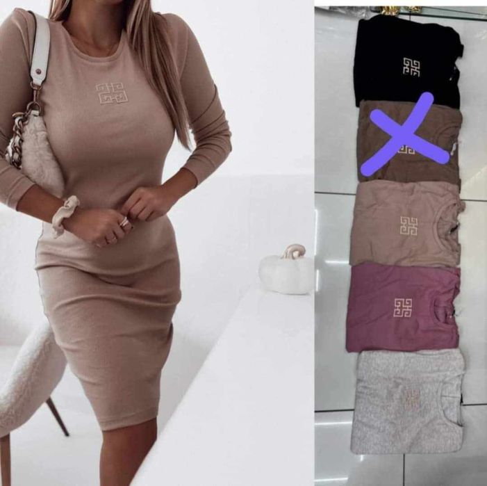 Sukienka damska prażek