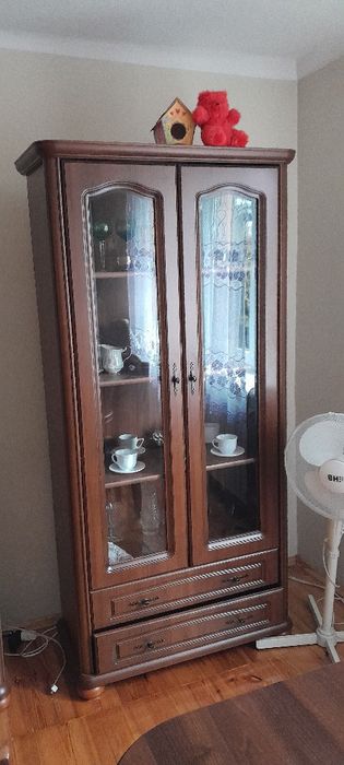 Komplet mebli szafa komoda witryna