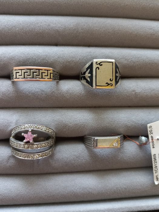 Кольца серебро 925проба и 875проба