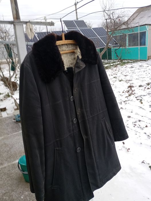 Тулуп , овчина натуральна . стан нового