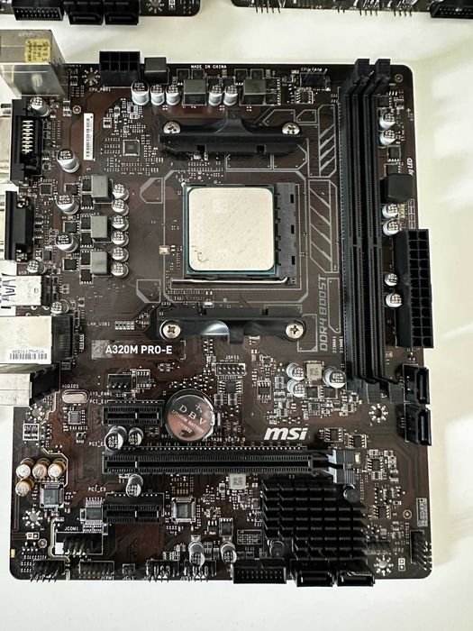 Комплект MSI A320M PRO-E sAM4 + AMD A10-9700 3.5GHz 4/4 ядра