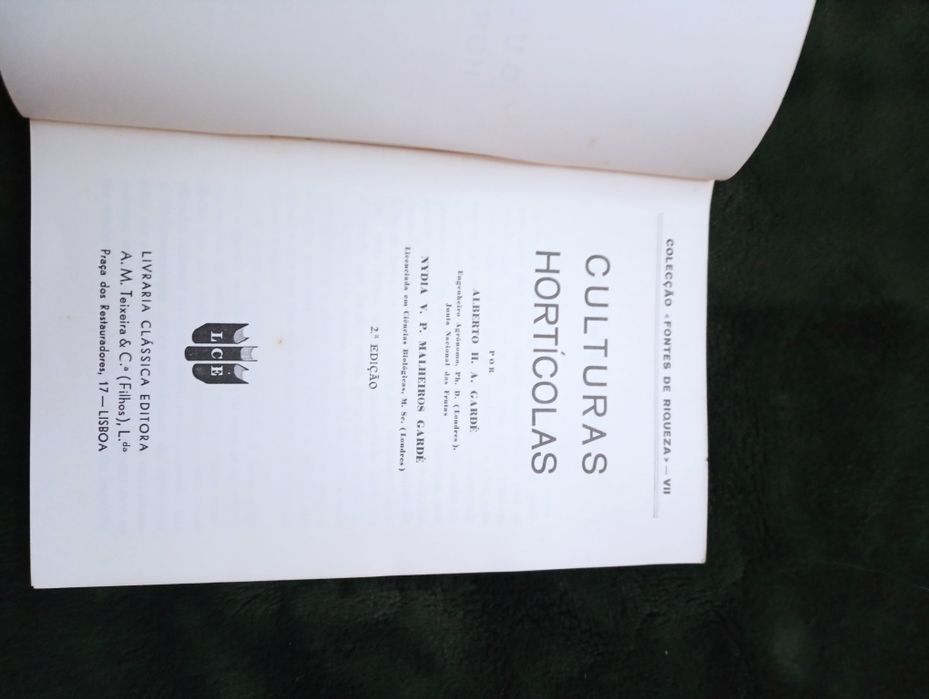 Culturas hortícolas – Alberto Gardé / Nydia Gardé	- 1971*