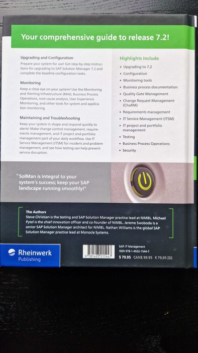 Książka SAP PRESS SAP Solution Manager (SolMan) 7.2 Practical Guide