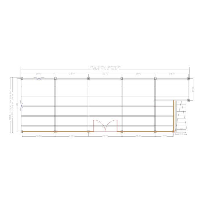 Antresola magazynowa P1 – 70m2