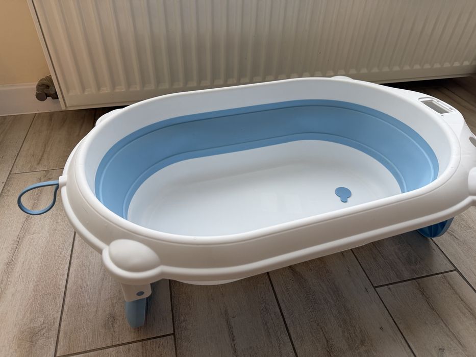 Дитяча ванночка складна з матрасиком