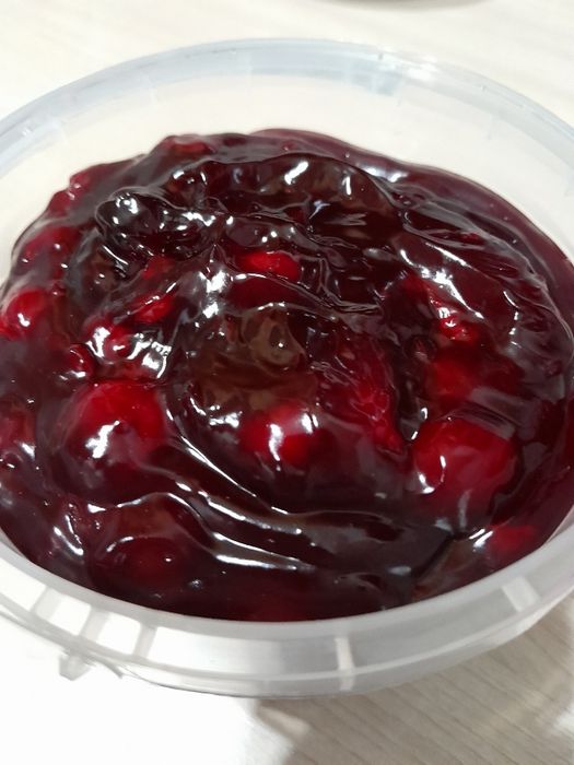 Джем с кусочками вишни начинка вишневая с целой ягодой без косточки