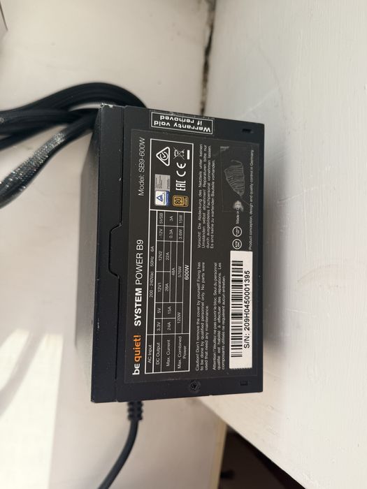 Блок питания be quiet system power b9 600w