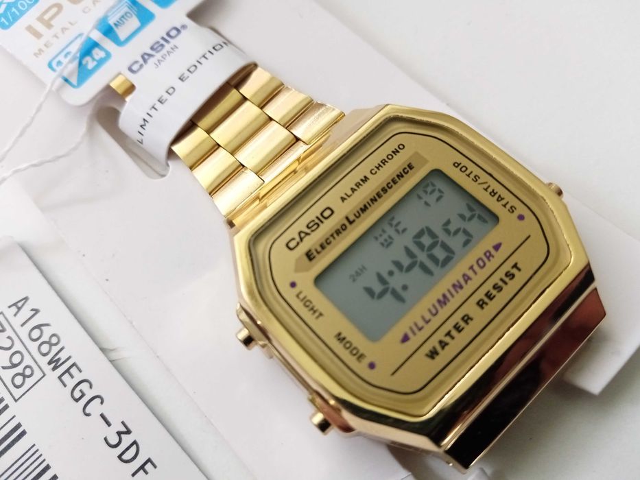 Zegarek Casio Retro złoty A168WG-9EF nowy