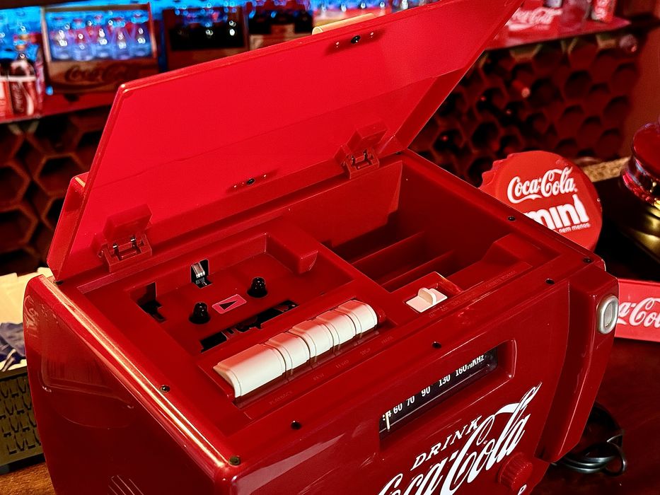 Radio cassete coca-cola