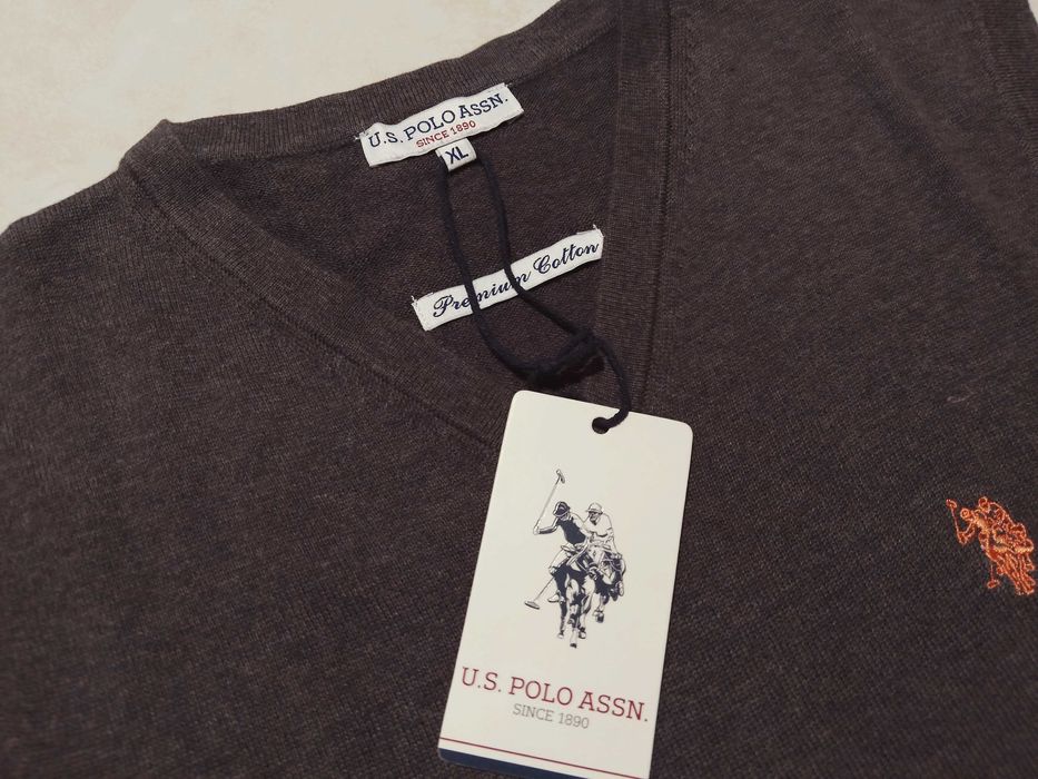 US POLO ASSN - z Metkami i LOGO Bezrękawnik Męski rozmiar L