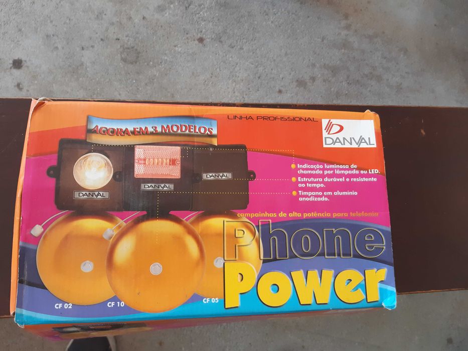 Campainha exterior para telefone fixo