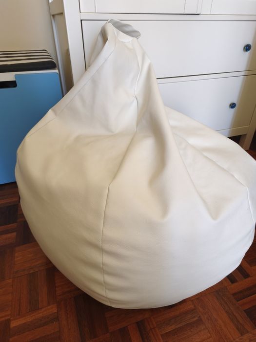 Pouf branco como novo