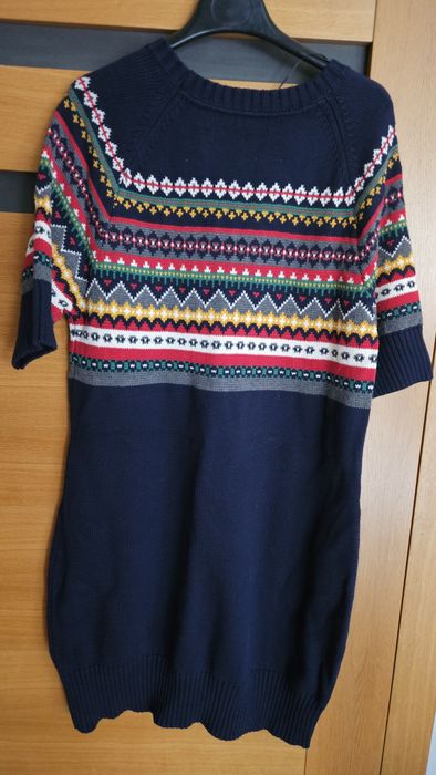Tommy H.ciepła sukienka z kr.rękawem rozm. XL