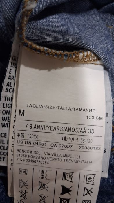 Camisa Benetton tam.7/8