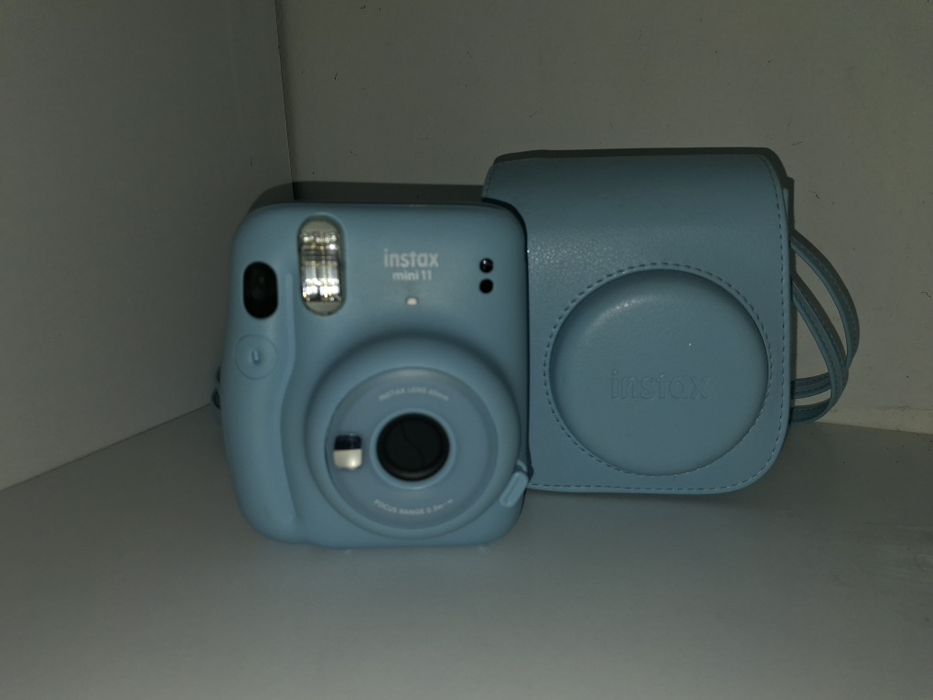 Câmera Instax Mini 11 Azul + Bolsa Case Original