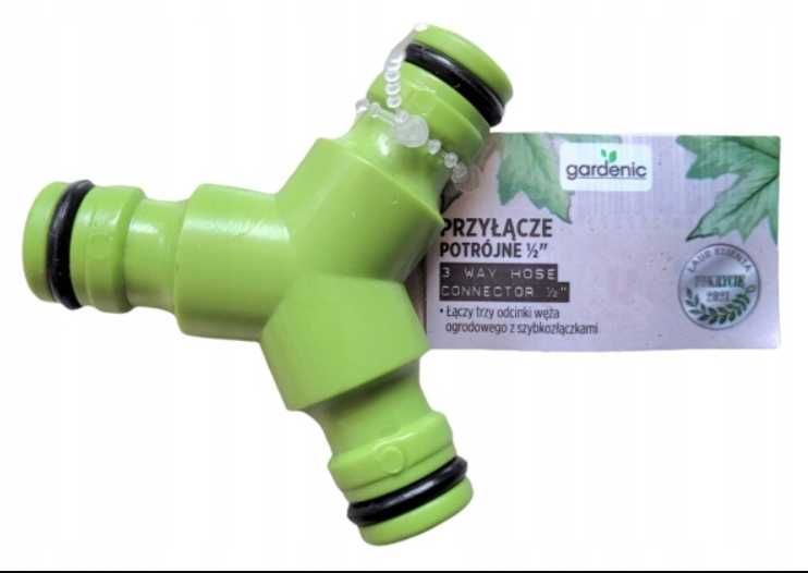 Przyłącze potrójne do łączenia węży szybkozłączka 1/2'' gardenic