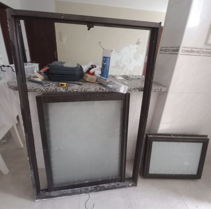 Porta e janela em aluminio