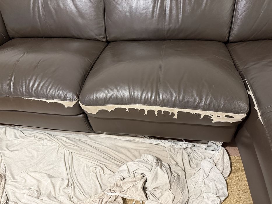 Sofá Chaise Longue Castanho Reclinável | A Funcionar