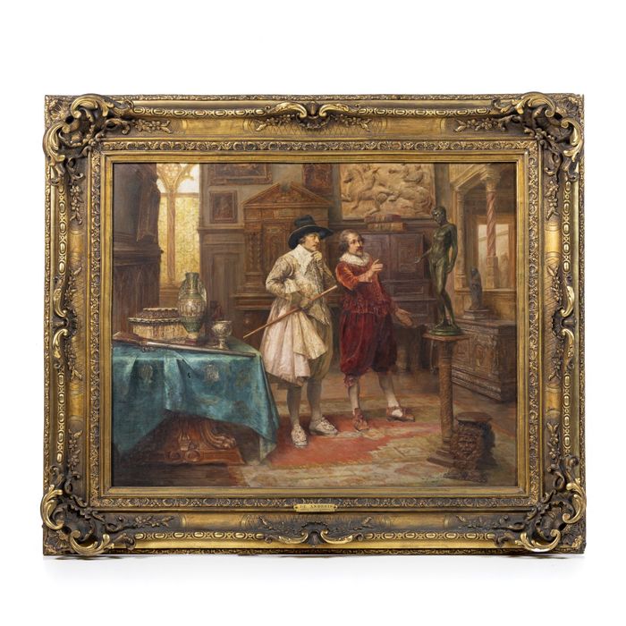 Pintura - Alex de Andreis - Chez L'Antiquaire - 1926 assinada