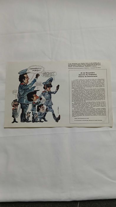 Panfletos da campanha do Almirante Pinheiro de Azevedo. 1975.