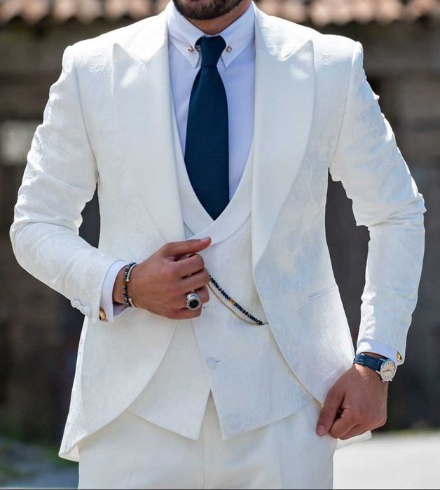 Fato noivo 3 peças branco