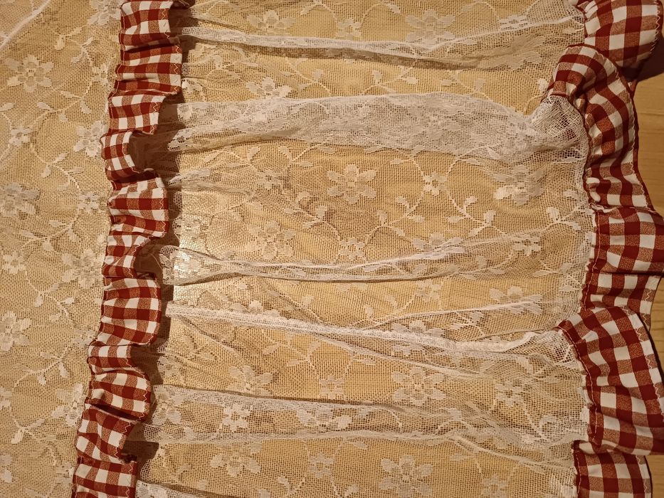 Zazdrostka firanka retro 2szt 120x80