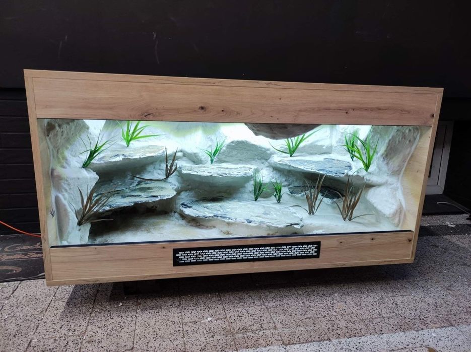Terrarium 120x60x60 z płyty meblowej agama gekon jaszczurka KOŚCIAN