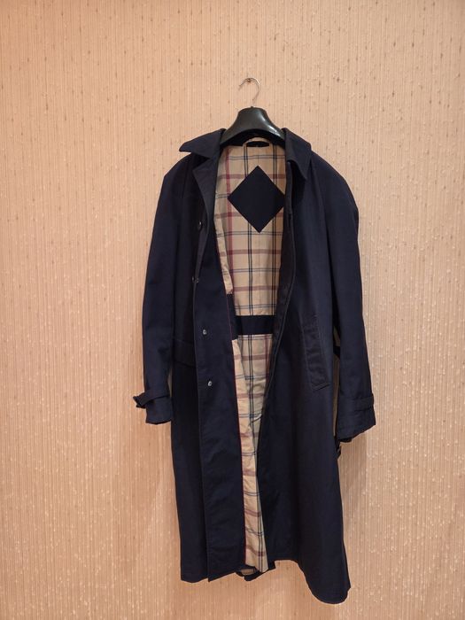 Чоловічий синій плащ тренч Corneliani Brioni Claude Michel XL