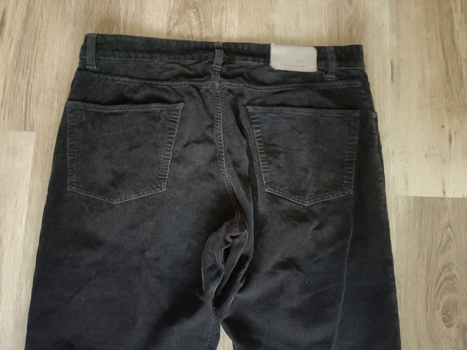 Spodnie Lacoste xl 48 jeansy Struksy brązowe L