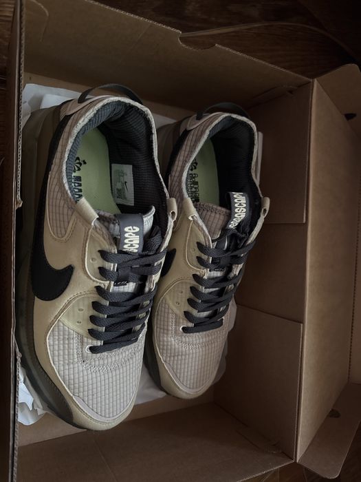 nike air max 90 terrascape в бежевом цвете, 45-ого размера
