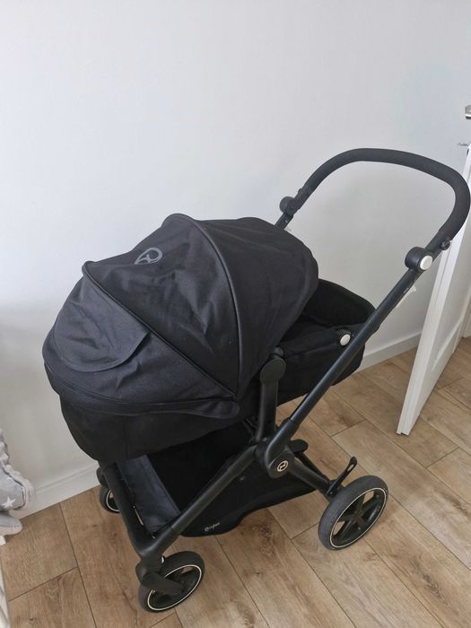 Wózek cybex eos basic 2w1, moon black, czarny