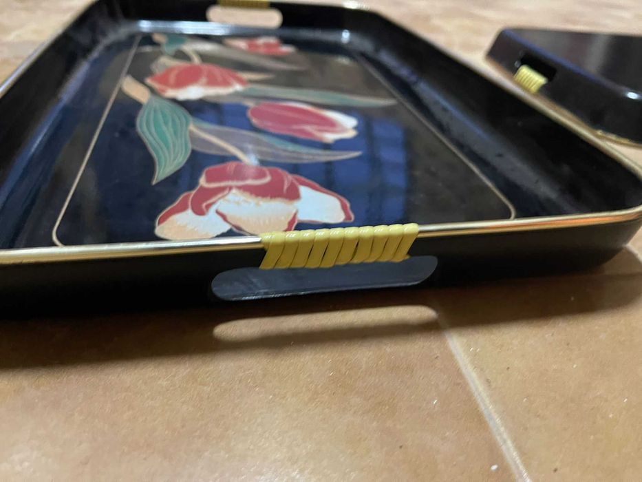 Conjunto de tabuleiros vintage