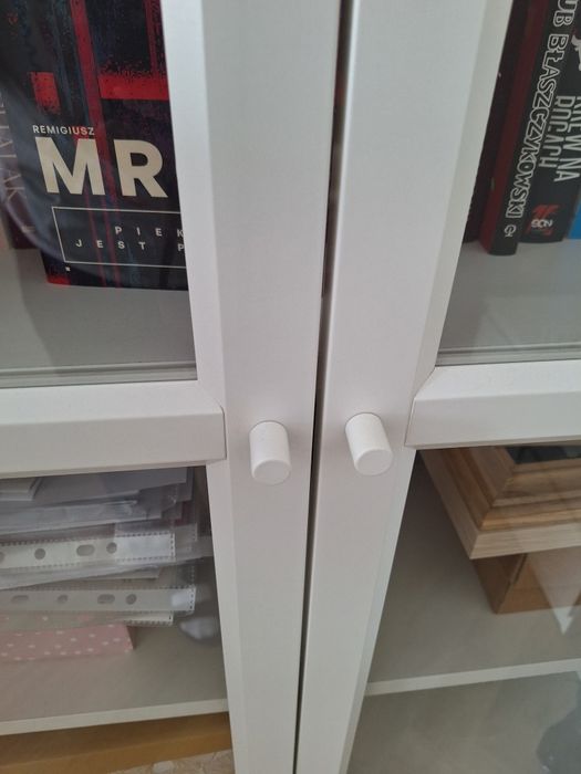 Regał witryna billy oxberg 202 cm ikea
