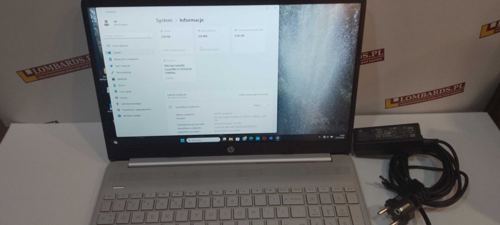 laptop HP 15-dw3123nw