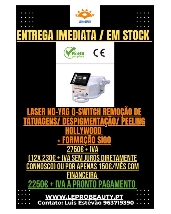 Laser NdYag Remoção tattoo,peeling Hollywood, despigmentação + curso