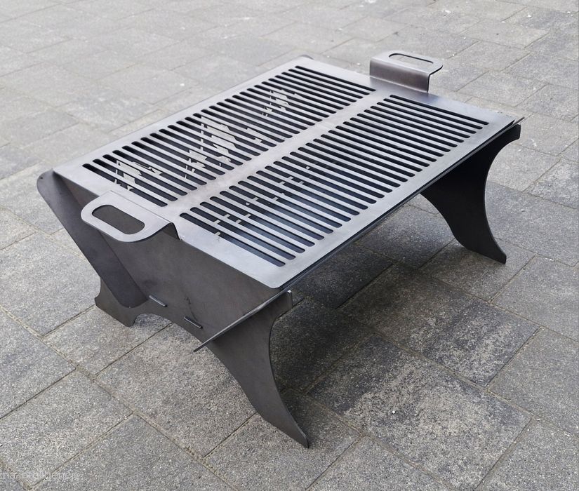 Palenisko ogrodowe składane turystyczne z rusztem blacha 3mm.