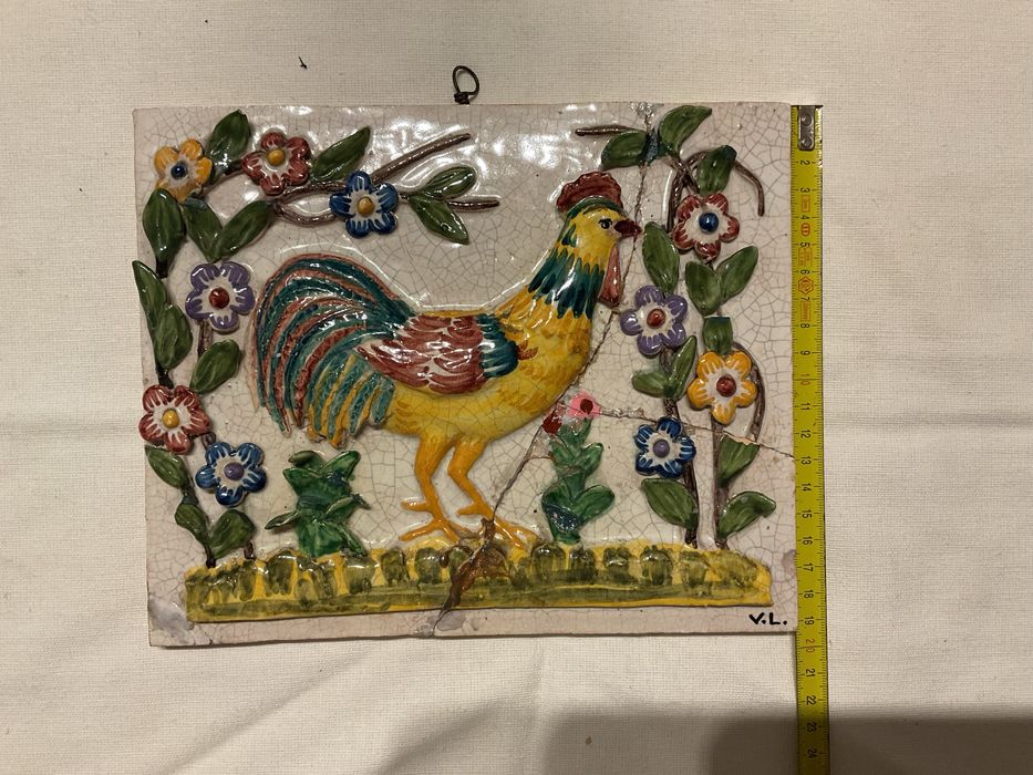 Azulejo antigo raro da Viuva Lamego