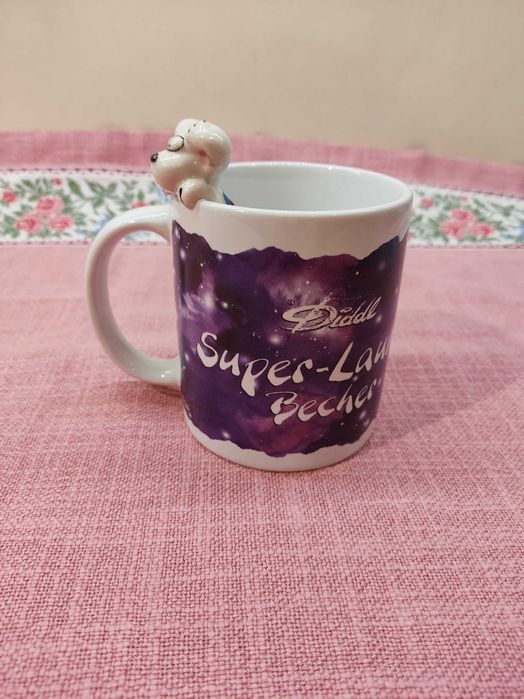 Kubek z myszką 3D Diddl (myszka z serem)