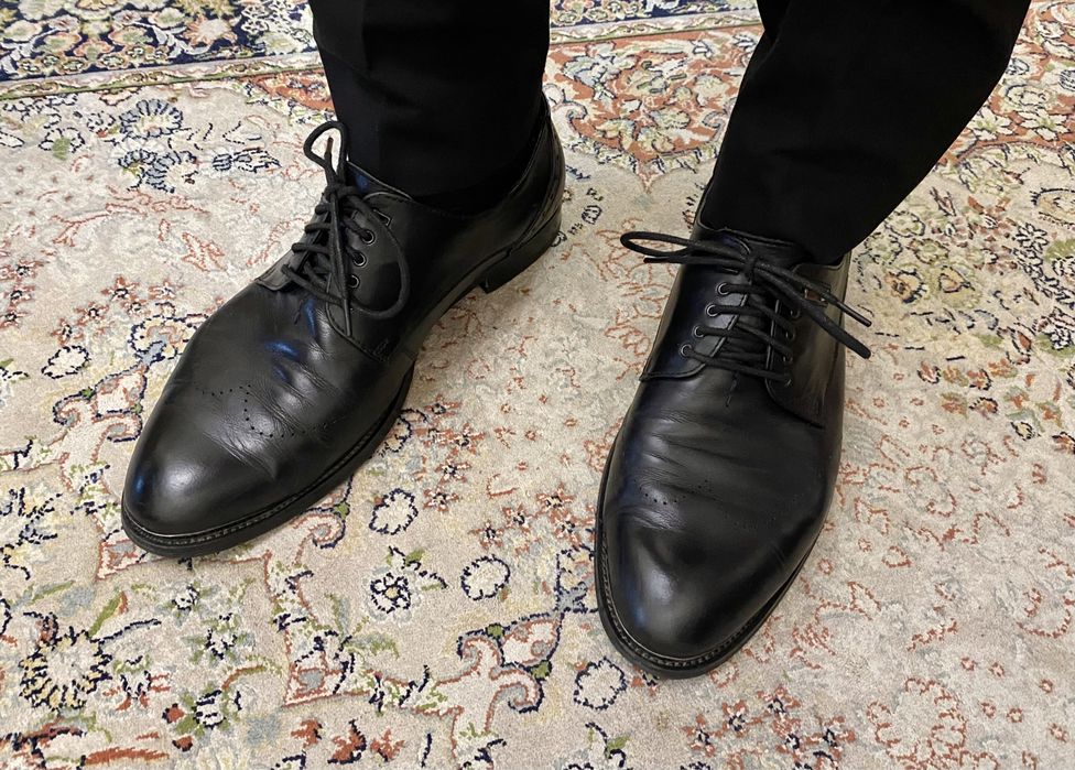 Туфли кожаные RESPECT р. 42, черевики шкіряні, оксфорды